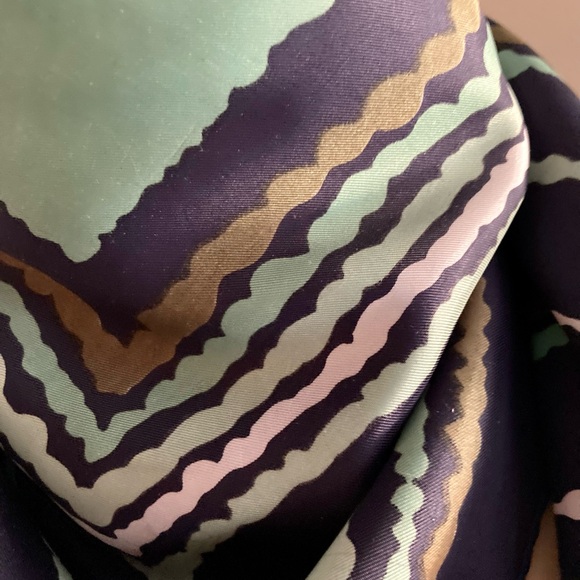 VINTAGE scarf, 1960s-70s, abstract - Picture 3 of 9